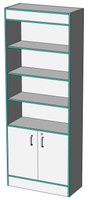 Стеллаж пристенный А1/2 800х350х2100 мм