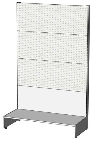 Стеллаж перфорированный 1200х500х1950 мм