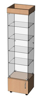 Стеклянная витрина ВСР-500т 500х420х2076 мм