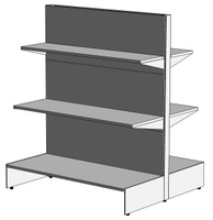 Стеллаж торговый 2-х сторонний 1200х1100х1450 мм