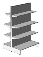 Стеллаж торговый 2-х сторонний 1200х1100х1950 мм