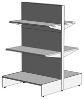 Стеллаж торговый 2-х сторонний 900х1100х1450 мм