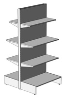 Стеллаж торговый 2-х сторонний 900х1100х1950 мм