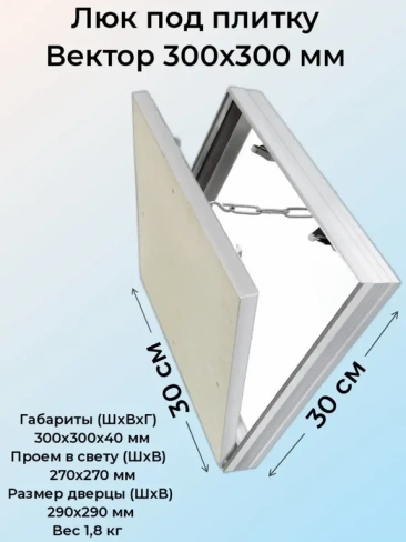 Ревизионный люк Вектор 30х30