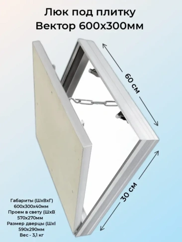 Ревизионный люк Вектор 60х30