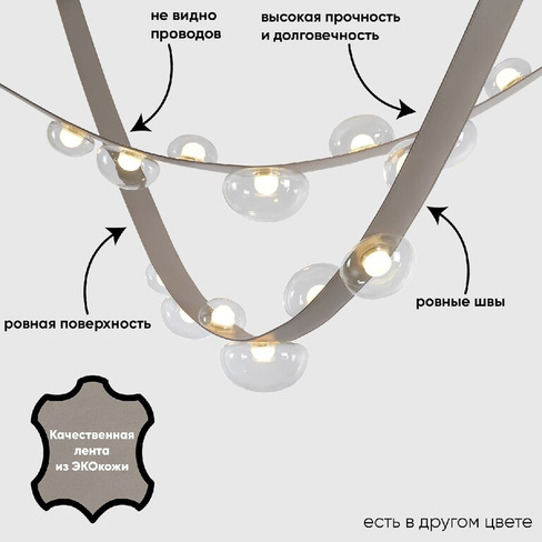 Подвесная люстра Crystal Lux BOSQUE SP7 L3000 GREY/TRANSPARENT