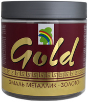 Эмаль декоративная GOLD акриловая, глянцевая, металлик, под золото 0,45л