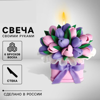 Свеча своими руками. Слепи свечу «Букет цветов»