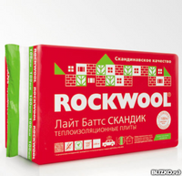 Утеплитель ROCKWOOL / Роквул Лайт Баттс Скандик 100мм 2.88м2 0.288м3