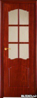 Ламинированные двери «Классик» со стеклом 600 мм, Итальянский орех