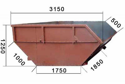Мусорный контейнер 8м3 размеры и чертежи