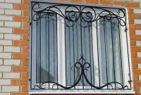 Решетка на окно в стиле Модерн Черная