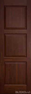 Дверь межкомнатная, Турин ДГ, цвет махагон, массив ольхи