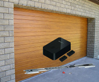 Гаражные секционные ворота DoorHan RSD02BIW №3 5000х2250 золотой дуб привод