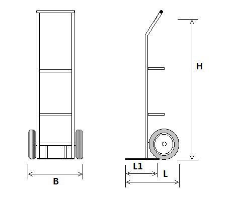 Тележка для баллона размеры
