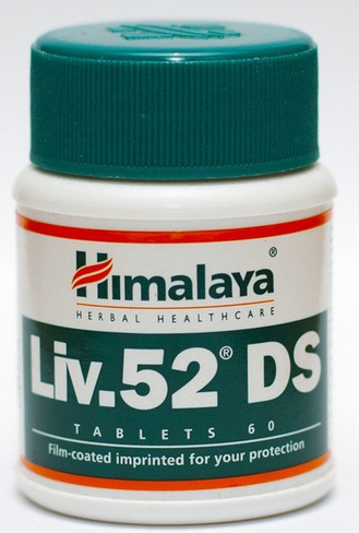 БАД для защиты печени Liv 52 DS Himalaya, 60 таб