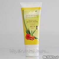 Солнцезащитный крем PROTECTING SUNSCREEN (Aloe vera, rose, almond)