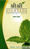 Мыло мятное New Sri Sri Ayurveda Herbal Mint Soap