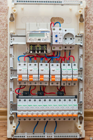 Монтаж электро щита до 12 автоматов в бетонной стене
