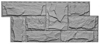 Фасадные панели T-SIDING Гранит леон Серый 7037