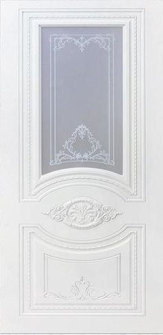 Межкомнатная дверь Моцарт ДО эмаль ral 9010 серебро