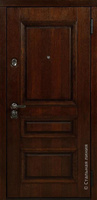 Входная дверь Амати Дуб мокка/Дуб тёмный, коробка Черный муар