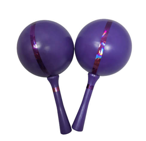Тульские Маракасы набор 2 штуки цвет фиолетовый (без картинки) арт.С7-2Б ТулИгрушка