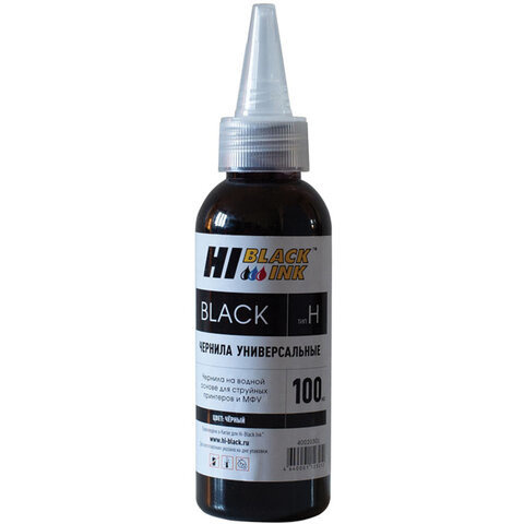 Чернила HI-BLACK для HP Тип H универсальные черные 01 л водные 15070103961U