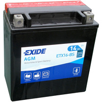 АКБ 14Ач "EXIDE AGM ETX16-BS" П.П. 150х87х161