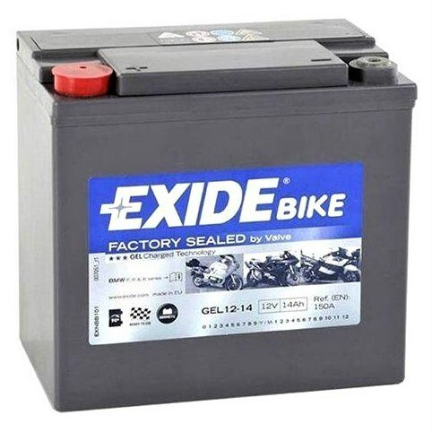 АКБ 14Ач "EXIDE GEL12-14" П.П. 150х87х145