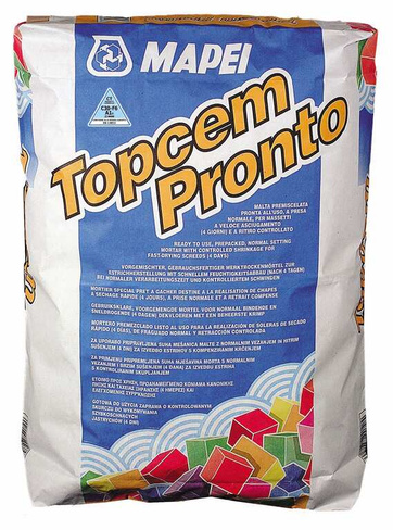 Стяжка полусухая Mapei Topcem Pronto, 25 кг