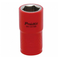 Изолированная 1/2 дюйма торцевая головка Proskit SK-V418B 18 мм (1000 В - VDE) Pro'sKit