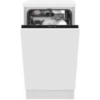 Встраиваемая посудомоечная машина Hansa ZIM435TQ, 45 см, 5 программ, загрузка 10 комплектов, защита от протечек (Aquasto