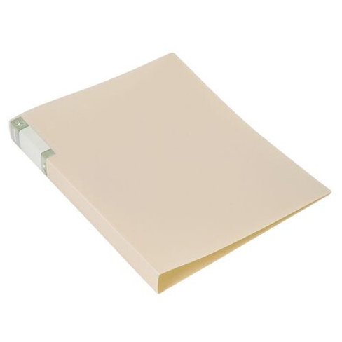Папка с зажимом Бюрократ Gems GEM07PCREAM, A4, пластик, 0.7мм, карман торцевой с бумажной вставкой, кремовый жемчуг 10 ш