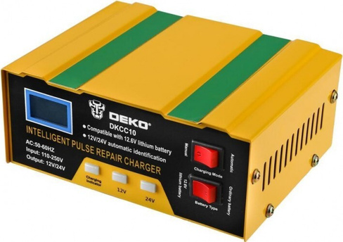 Зарядное устройство DEKO DKCC10 12/24в, 10а [051-8053]