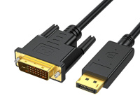 Аксессуар KS-is KS-769B-2 Кабель DisplayPort v1.2 20M на DVI-D dual link 24+1F, 1.8м