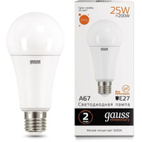 Упаковка ламп LED GAUSS E27, груша, 25Вт, 10 шт. [73215]