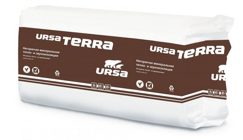 Утеплитель Урса Terra 37 1250х610х100 мм 7,625м2