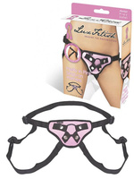 Трусики-джоки для страпона Pretty In Pink Strap-On Harness – розовый Lux Fetish