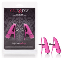 Виброзажимы на соски Calexotics Nipple Play Nipplettes - розовые California Exotic Novelties