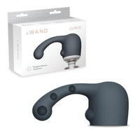 Силиконовая утяжеленная насадка Curve для массажера le Wand - черный Le Wand