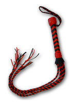 Многохвостая плеть Sitabella плетеная – черный с красным СК-Визит