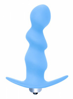 Анальная пробка с вибрацией Spiral Anal Plug Blue (Батарейки ААА) 5008-02lola Lola Toys