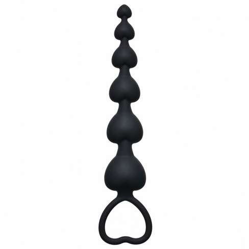 Анальная цепочка Heart's Beads Black 4101-03Lola Lola Toys
