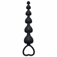 Анальная цепочка Heart's Beads Black 4101-03Lola Lola Toys