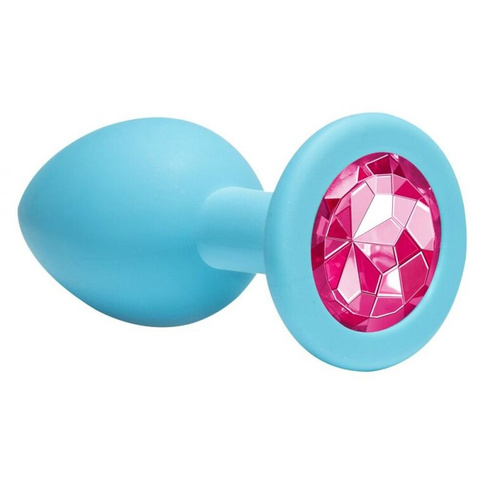 Анальная пробка Emotions Cutie Small Turquoise pink crystal 4011-06Lola Lola Toys