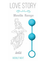 Вагинальные шарики Moulin Rouge со смещенным центром тяжести – синий Lola Toys