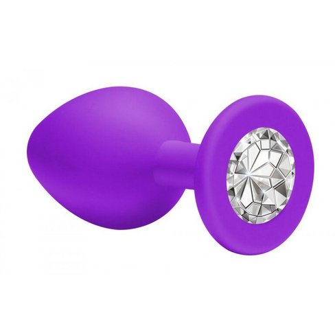 Анальная пробка Emotions Cutie Medium Purple clear crystal 4012-06Lola Lola Toys