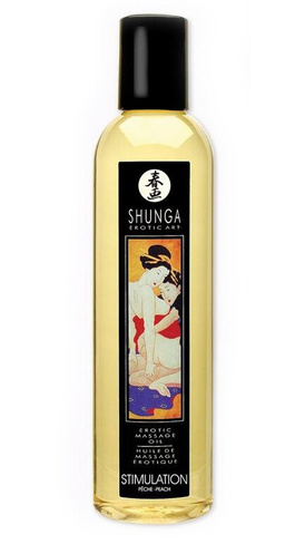 Эротическое массажное масло Stimulation (Peach) - 250 мл Shunga Erotic Art