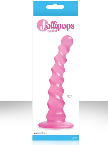 Анальный стимулятор Jollipops Twisted – розовый NS Novelties
